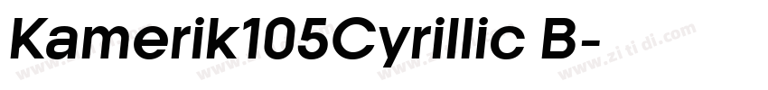 Kamerik105Cyrillic B字体转换